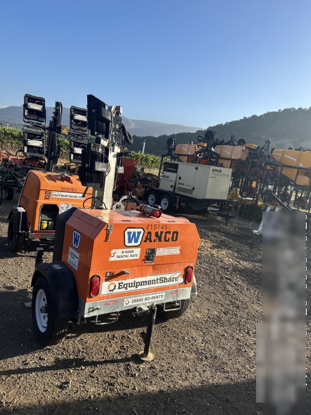 2024 Wanco WLTT-4MM4K Diesel, Deep Sea Controller, Shore Power Plug, Auto Start, (4) 350W LED Floodlights, 4kW Generator, 60 Gal Fuel Tank, 2" Ball, T3