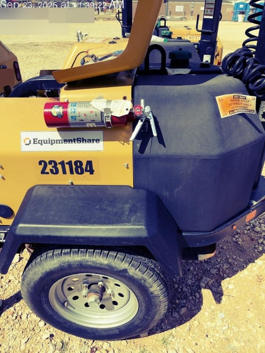 2022 Allmand NLV3GR (4) LED Light Fixture 350W, 23' Vertical Mast, 3kW Prime, Towable, Deep Sea L401, Leveling Jacks, Yanmar T4F 5.8hp