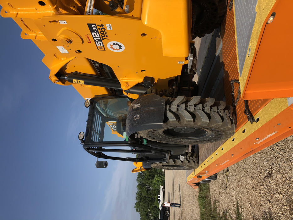 2020 JCB 512-56 Canopy, 74Hp, Solid Tires, Work Lights, Beacon, Aux Hydraulics, Back up Alarm, Lifting Eye, ES Decals