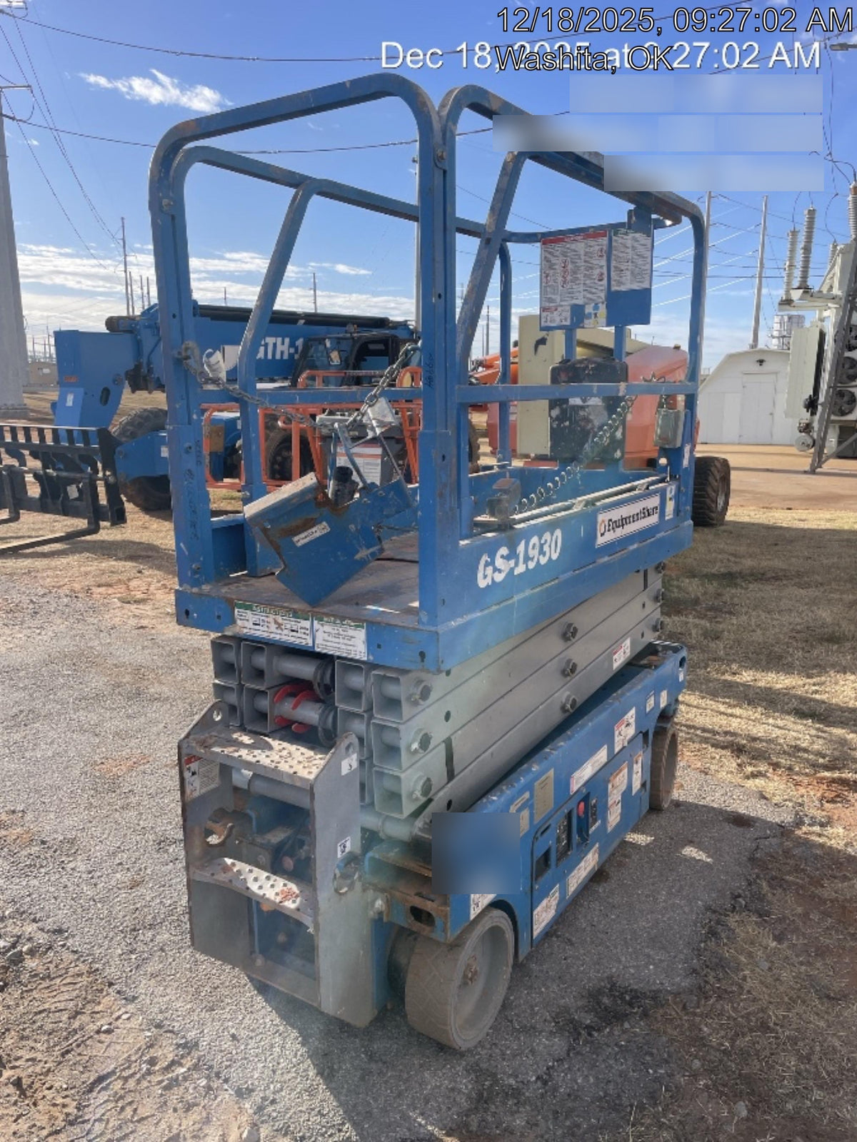 2019 Genie GS-1930 Fixed rails with chain Entry