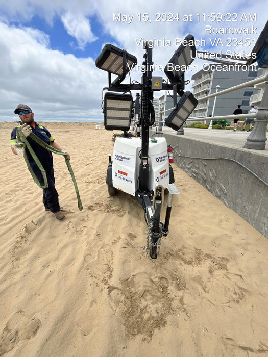 2023 Generac MLT2 Diesel, Flex Switch 120V Input, Powerzone Controller, 
(4) 320W LED Lights, 4kW Generator, 39.9 Gal Fuel Tank, 2" Ball, T3