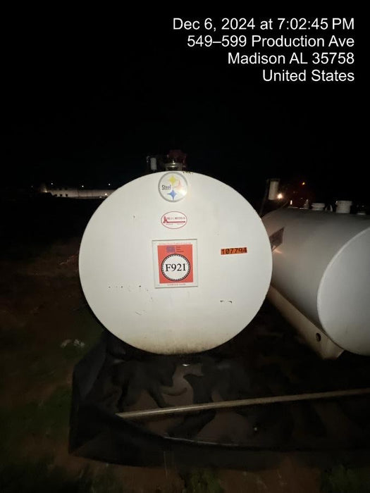 2020 HUGHES 500gal Fuel Tank