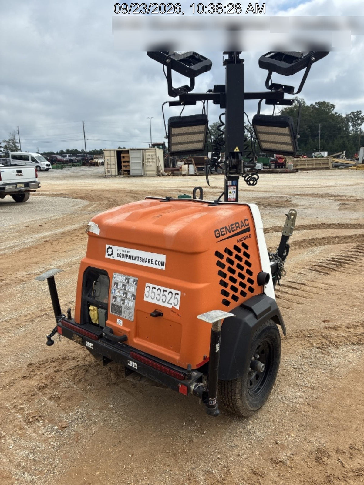 2023 Generac MLT2 Diesel, Flex Switch 120V Input, Powerzone Controller, (4) 320W LED Lights, 4kW Generator, 39.9 Gal Fuel Tank, 2" Ball, T3