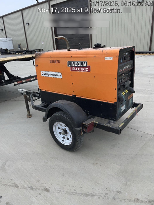 2022 Lincoln Electric LE400 Kubota V1505, Trlr, Cable Rack, Light Kit, ES Decals, T3