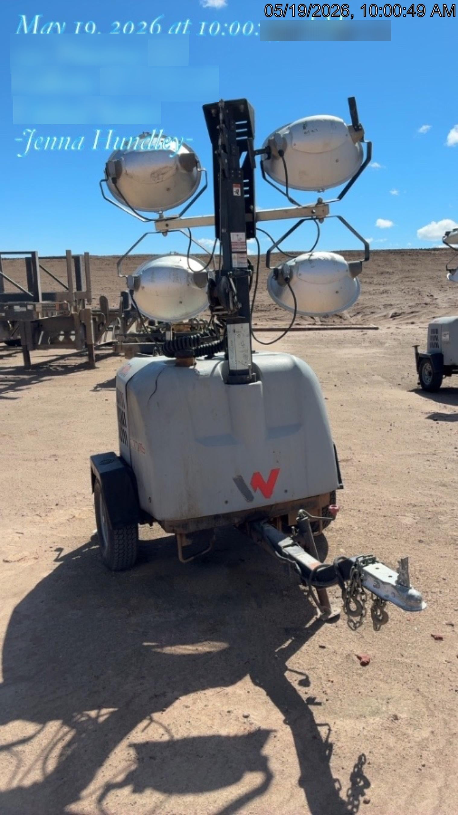 2018 Wacker Neuson LTV6L-MH Wacker Neuson LTV6L Mobile Light Tower w/Fuel Level Sensor Installed
