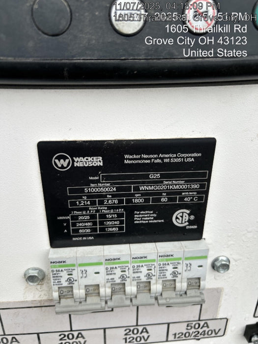 2022 WACKER NEUSON G25