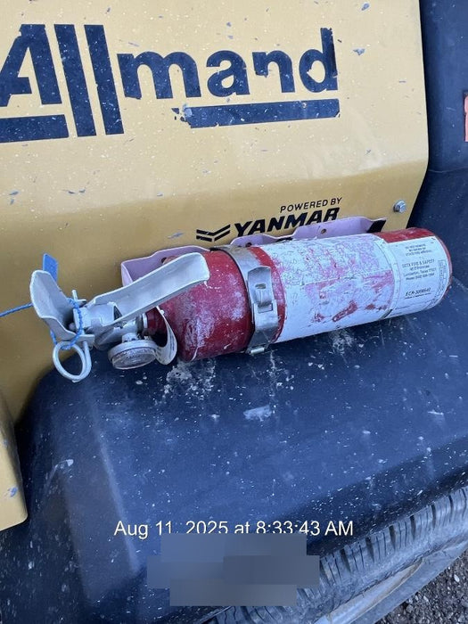 Allmand NLV3GR (4) LED Light Fixture 350W, 23' Vertical Mast, 3kW Prime, Towable, Deep Sea L401, Leveling Jacks, Yanmar T4F 5.8hp