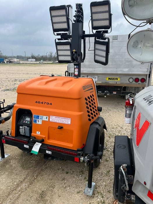2025 Generac MLT6SMDS Diesel, Mitsubishi / Final Tier 4 Engine, 10.5 HP @ 1800 RPM, (4) 320W G4 LED's, Brushless Excitation, Capacitor Regulated, Vertical Mast, Manual Winch, 5kW Export Power, Power Zone Auto Light Controller
