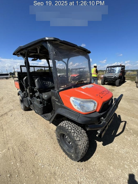 2022 Kubota RTV-X1140W-H Plastic Canopy, Windshield Acrylic Clear, LED Strobe Light, Wire Harness Kit, Back up Alarm