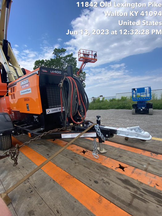 2023 Lincoln Electric LE400 Kubota V1505, Trlr, Cable Rack, Light Kit, ES Decals, T3