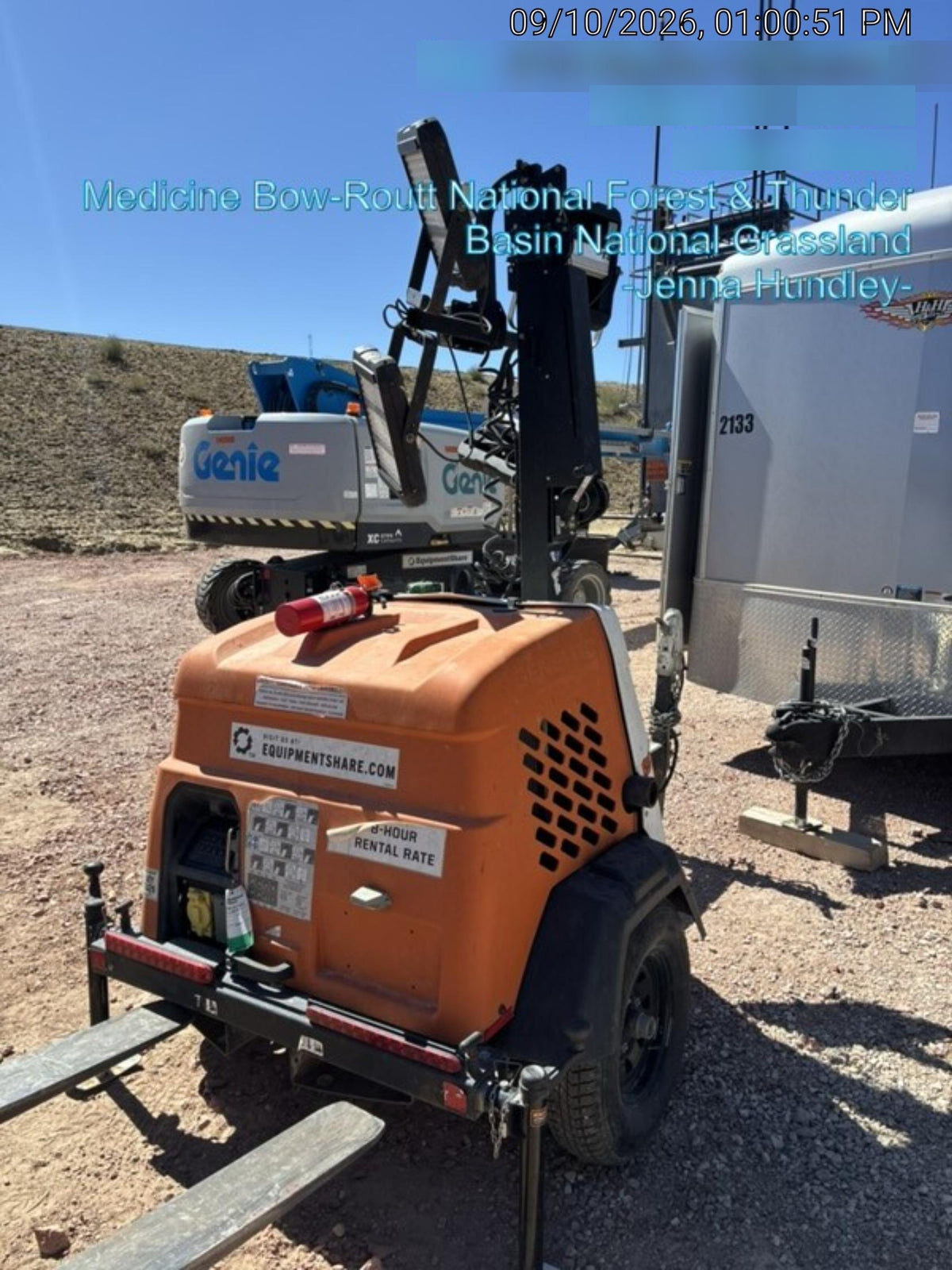 2023 Generac MLT2 Diesel, Flex Switch 120V Input, Powerzone Controller, (4) 320W LED Lights, 4kW Generator, 39.9 Gal Fuel Tank, 2" Ball, T3