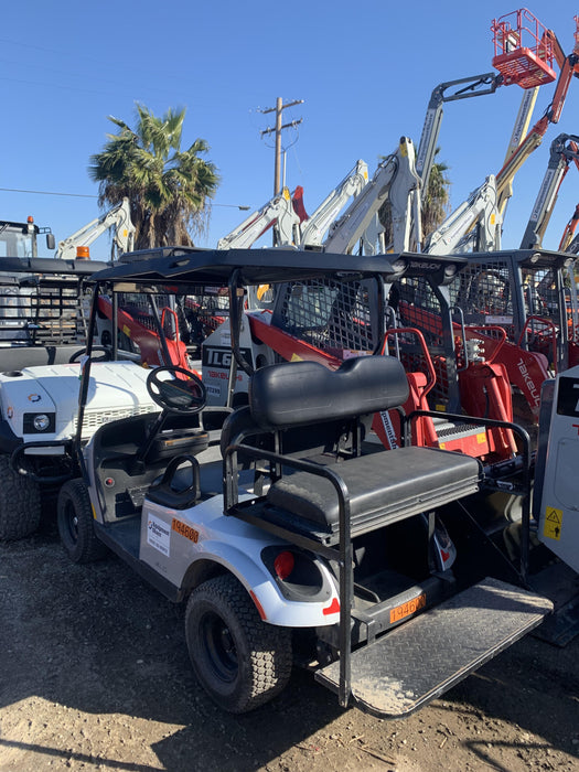 2022 Ez-Go VALOR 4 GAS EFI, PLATINUM, 
REAR SEAT KIT, ROOF, SPLIT TINTED WINDSHIELD