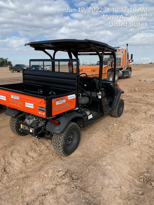 2022 Kubota RTV-X1140W-H Plastic Canopy, Windshield Acrylic Clear, LED Strobe Light, Wire Harness Kit, Back up Alarm