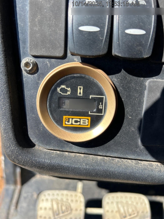 2019 JCB 509-42 Open ROPS, 74 HP, Solid Tires, Worklights, Beacon, Aux Hydraulics, Lifting Eye 66" Carriage/60" Forks