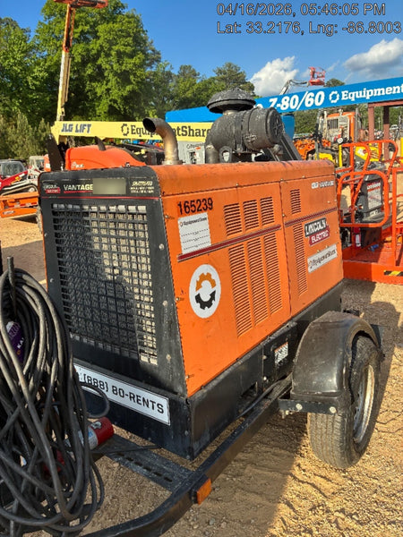 2021 Lincoln Electric Vantage 549X Ready Pak 3, ORANGE (includes trailer, cable rack, fender light kit)