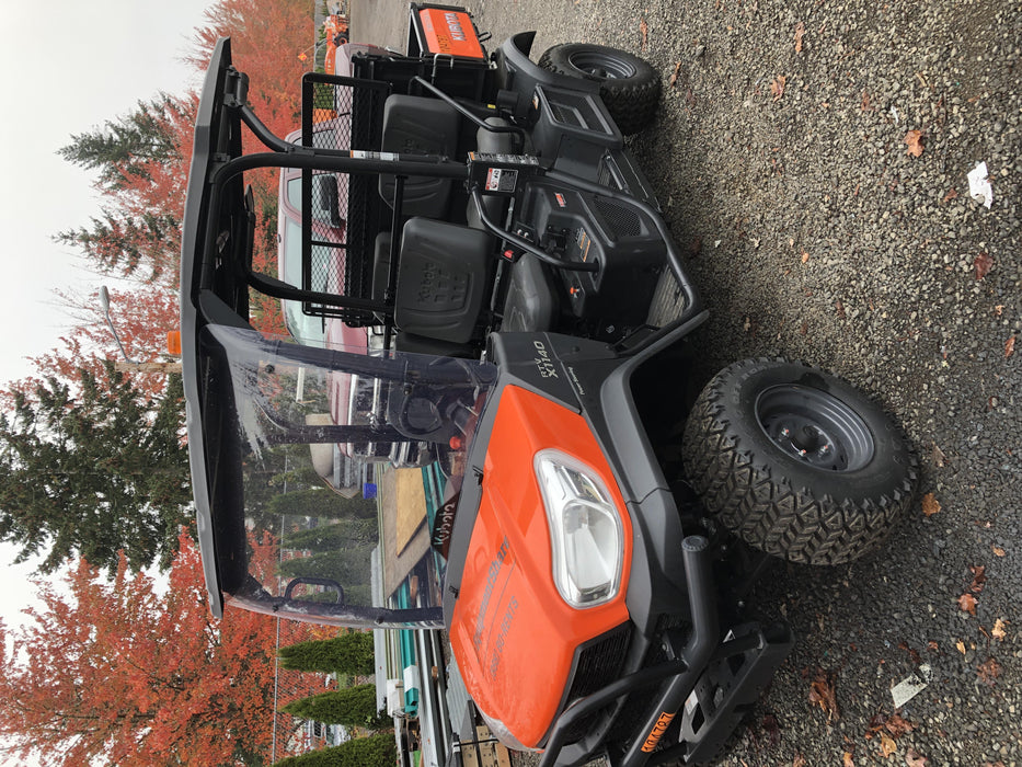 2020 Kubota RTV-X1140W-H 4WD utility cart -LED strobe -Windshield tempered glass -Plastic canopy -Wire harness kit -Backup alarm