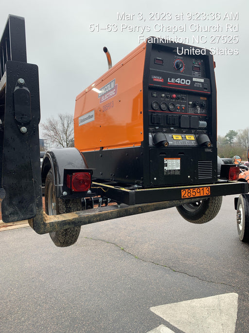 2022 Lincoln Electric LE400 Kubota V1505, Trlr, Cable Rack, Light Kit, ES Decals, T3