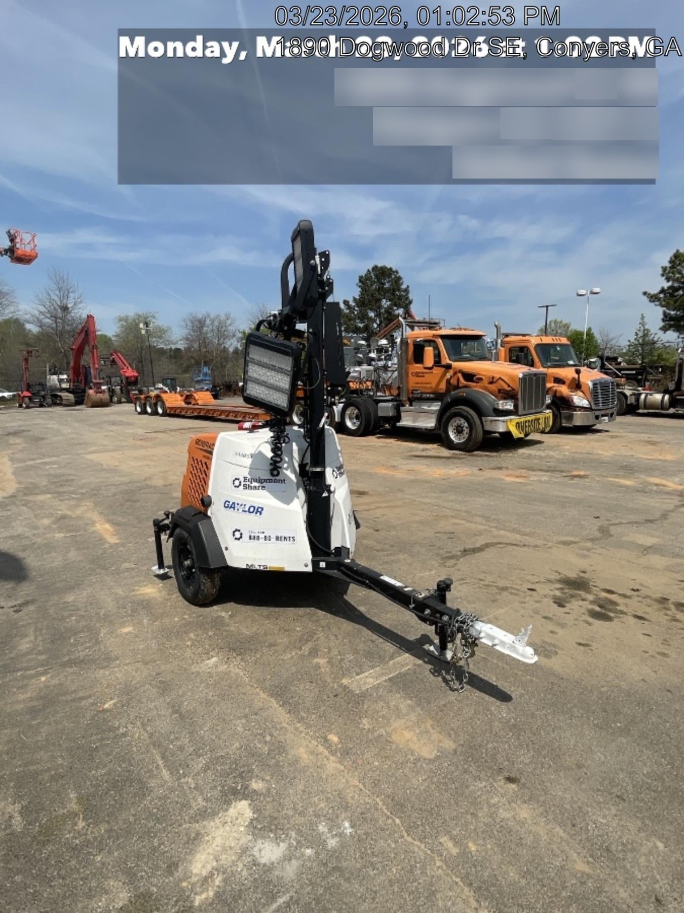 2024 Generac MLT2 Diesel, Flex Switch 120V Input, Powerzone Controller, 
(4) 320W LED Lights, 4kW Generator, 39.9 Gal Fuel Tank, 2" Ball, T3