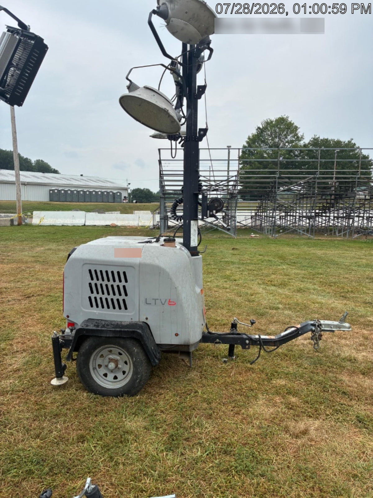 2019 Wacker Neuson LTV6L-MH Wacker Neuson LTV6L Mobile Light Tower w/Fuel Level Sensor Installed