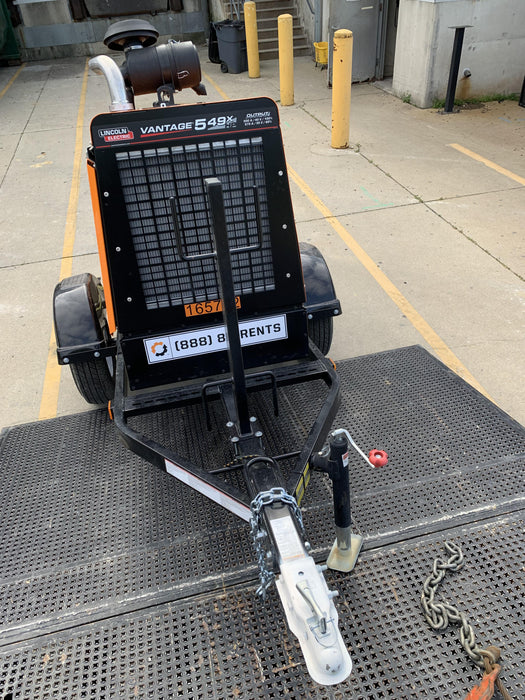 2021 Lincoln Electric Vantage 549X Ready Pak 3, ORANGE (includes trailer, cable rack, fender light kit)