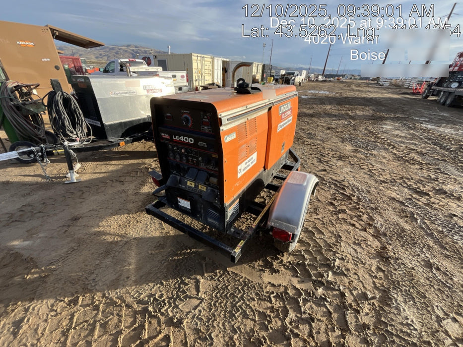 2022 Lincoln Electric LE400 Kubota V1505, Trlr, Cable Rack, Light Kit, ES Decals, T3