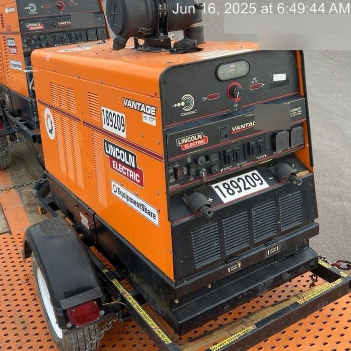 2021 Lincoln Electric Vantage 549X Ready Pak 3, ORANGE (includes trailer, cable rack, fender light kit)