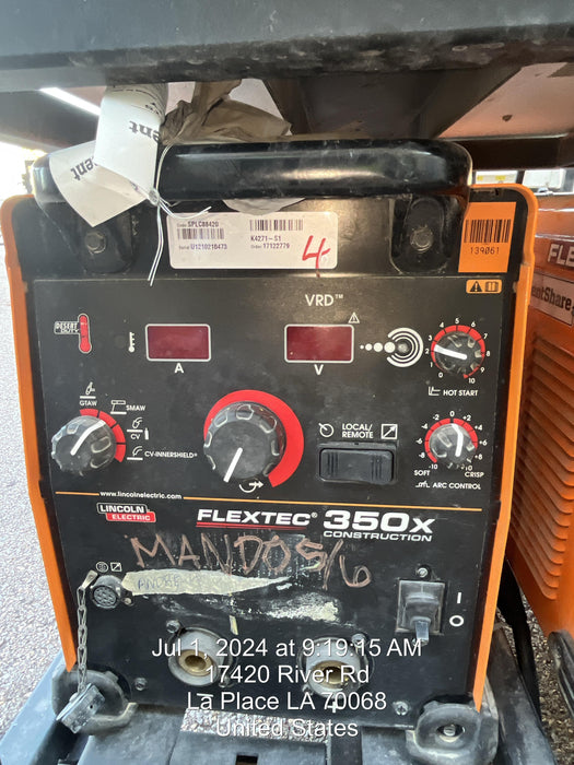 2021 LINCOLN ELECTRIC FLEXTEC 350X