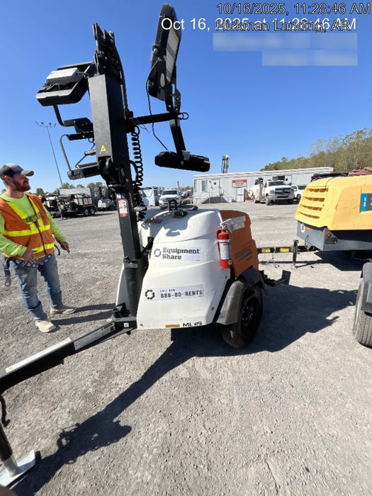 2024 Generac MLT2 Diesel, Flex Switch 120V Input, Powerzone Controller, 
(4) 320W LED Lights, 4kW Generator, 39.9 Gal Fuel Tank, 2" Ball, T3