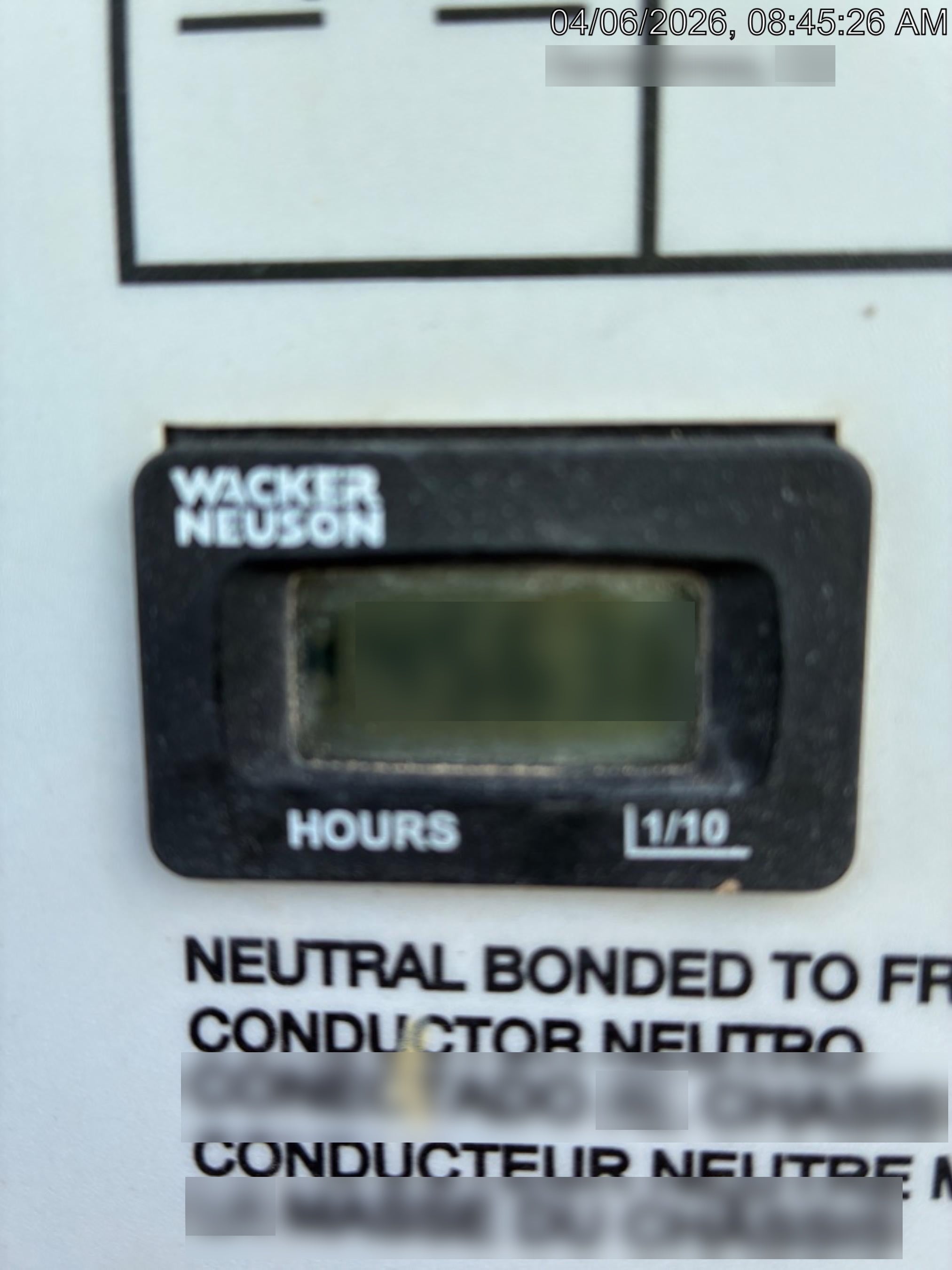 2019 Wacker Neuson LTV6L-MH Standard Options, ES Track Hardware, Fuel Level Sensor