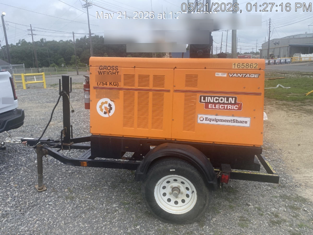 2021 Lincoln Electric Vantage 549X Ready Pak 3, ORANGE (includes trailer, cable rack, fender light kit)