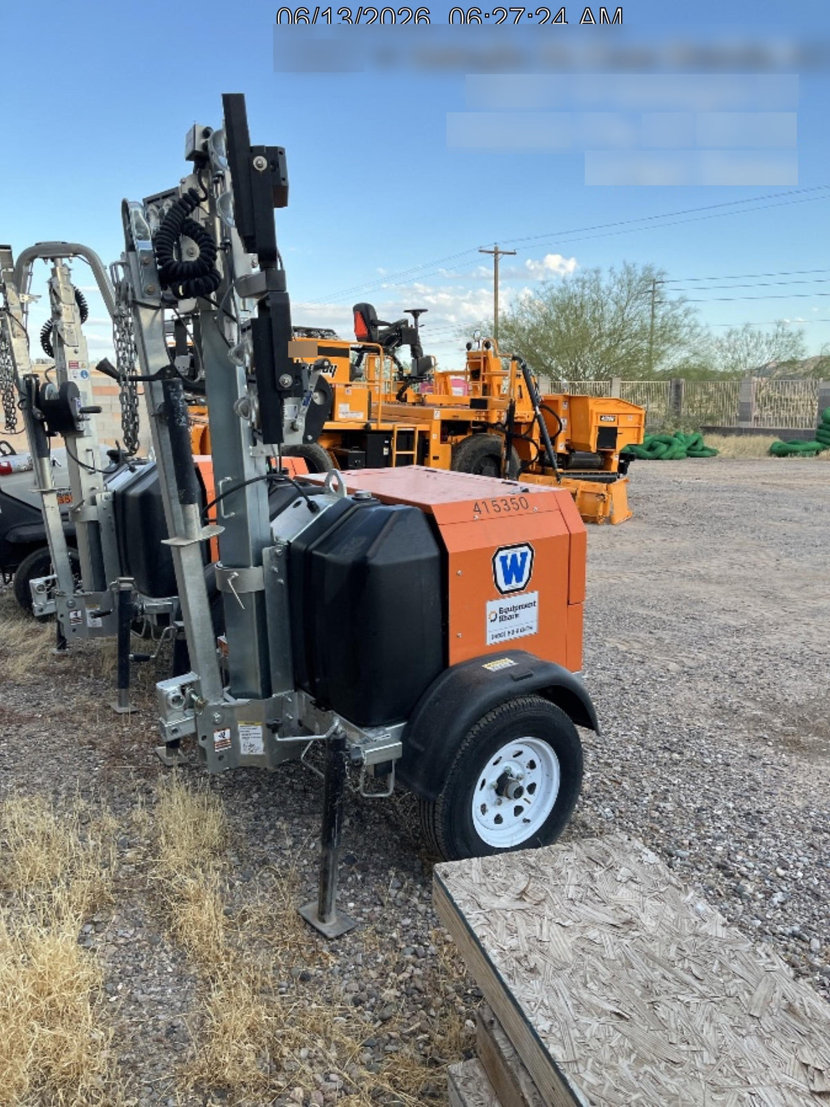 2024 Wanco WLTT-4MM4K Diesel, Deep Sea Controller, Shore Power Plug, Auto Start, (4) 350W LED Floodlights, 4kW Generator, 60 Gal Fuel Tank, 2" Ball, T3