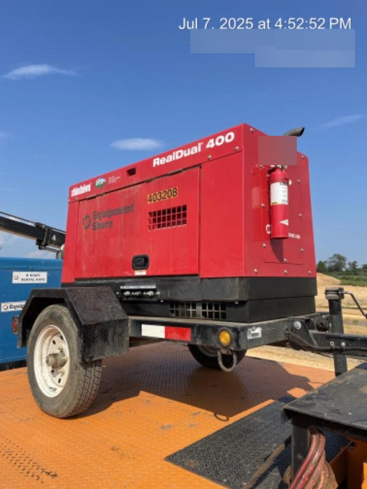 2024 Shindaiwa DGW400MDL Kubota D902 Engine, 23 HP, Dual Op Welder, Wire, Arc, Droop Stick, Tig, and CC Stick Functionality, Simulphase, 3 Phase and 1 Phase Gen Output, Single Axle NB Trlr, Slr Trckl Chrg 12V 12W, Fire Ext