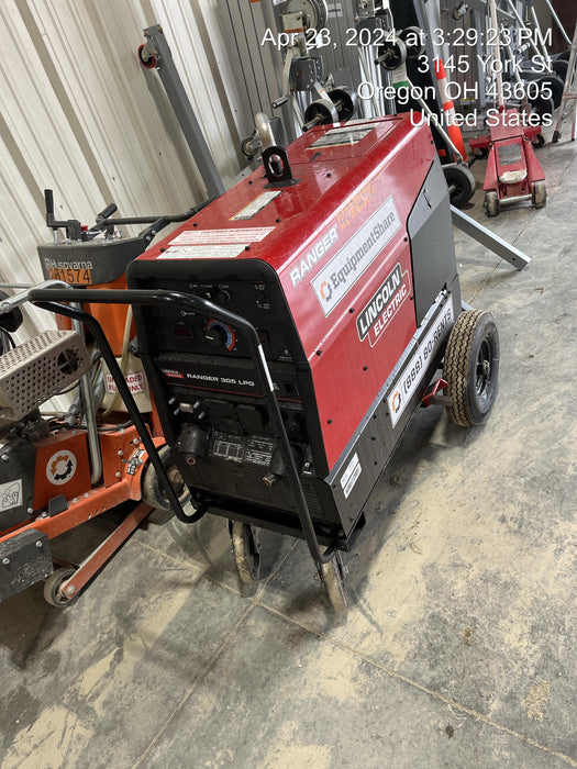 2024 Lincoln Electric Ranger 305 LPG Ranger 305 LPG, Undercarriage, Tank Holder & Strap, 10kw AC Gen, 25hp Kohler LPG Eng