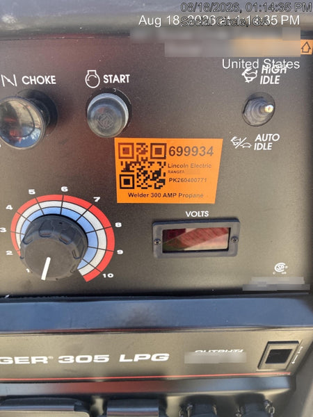 2026 LINCOLN ELECTRIC Ranger 305 LPG