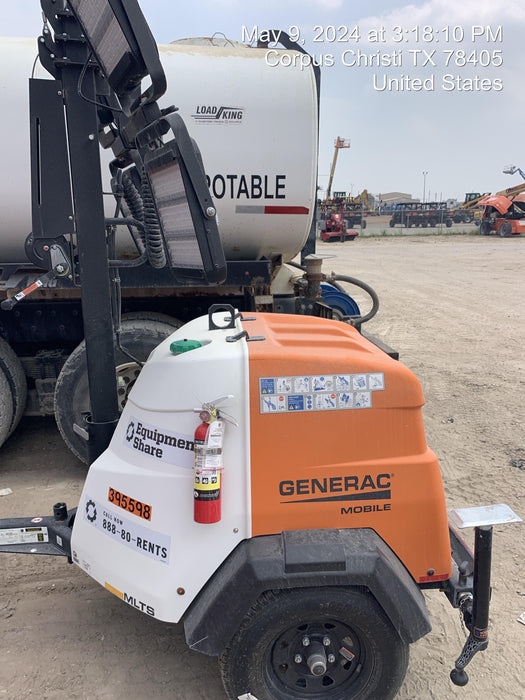 2024 Generac MLT2 Diesel, Flex Switch 120V Input, Powerzone Controller, 
(4) 320W LED Lights, 4kW Generator, 39.9 Gal Fuel Tank, 2" Ball, T3