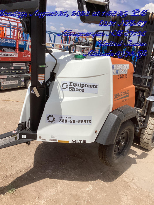 2023 Generac MLT2 Diesel, Flex Switch 120V Input, Powerzone Controller, (4) 320W LED Lights, 4kW Generator, 39.9 Gal Fuel Tank, 2" Ball, T3