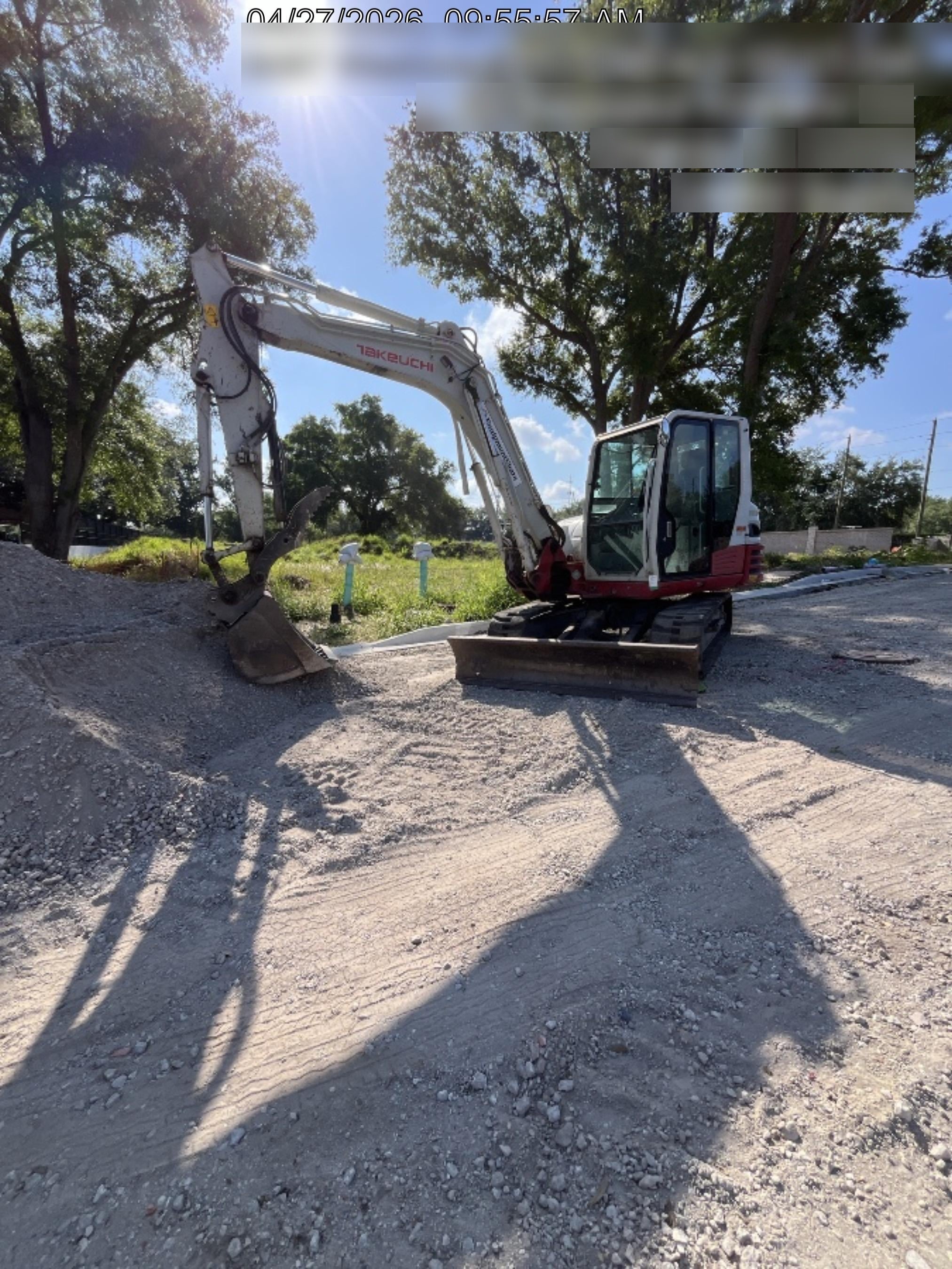 2019 Takeuchi TB290 Cab, AC, Rubber Tracks, Dozer Blade, Travel Alarm, Control Pattern Change Valve, Auxiliary Hydraulics w/18" Quick Coupler Bucket with teeth, 6.2 cu. ft. capacity/24" Quick Coupler Bucket with teeth, 8.6 cu. ft. capacity/36" Quick Coupler Bucket with teeth, 13.4 cu. ft. capacity, Quick Coupler, Hydraulic Thumb Installed
