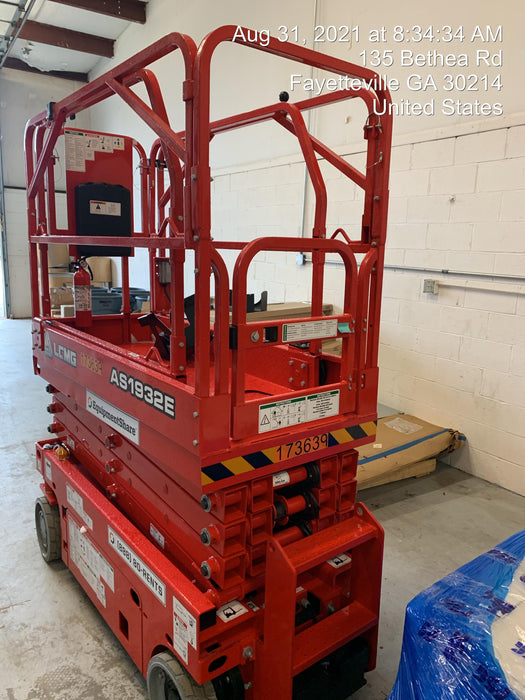 2021 Lgmg AS1932E Electric Drive, Solid Non Marking Tires, Dual Beacons