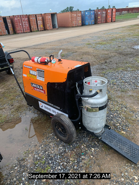 2021 Lincoln Electric Ranger 305 LPG LPG One-Pak (includes undercarriage, tank holder & tank strap) ORANGE