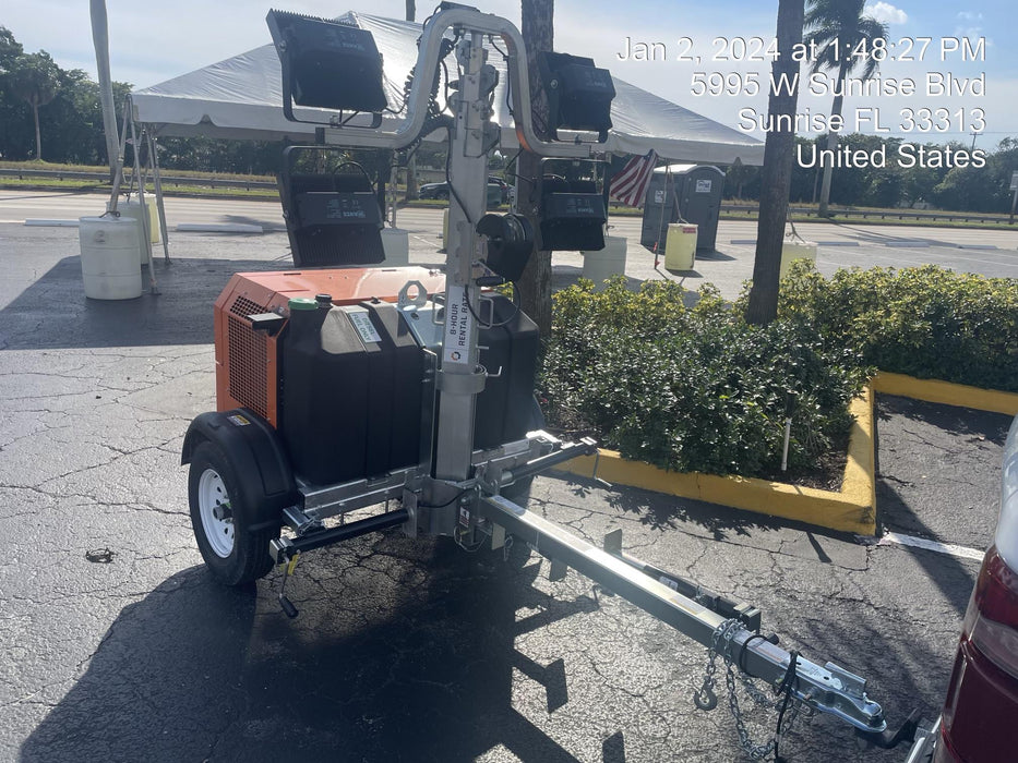 2023 Wanco WLTT-4MM4K Diesel, Deep Sea Controller, Shore Power Plug, Auto Start, (4) 350W LED Floodlights, 4kW Generator, 60 Gal Fuel Tank, 2" Ball, T3