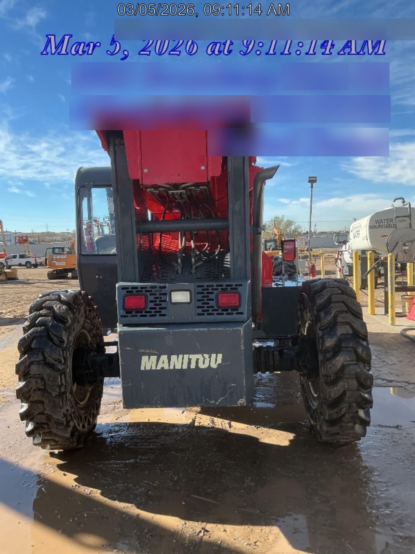2019 Manitou MTA10055 MTA10055 - 120 HP T4, Canopy, Worklights/Strobe, Beacon, 66" Carriage, 60" Forks, Solid Tires, Lift Hook, Aux Hydraulics
