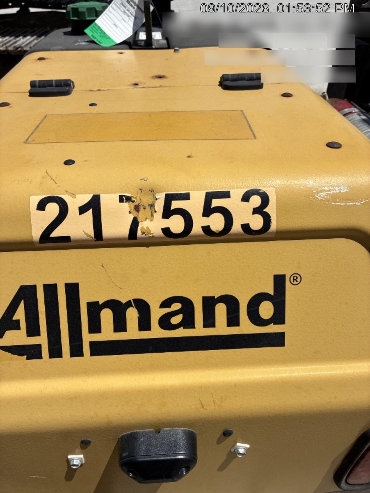 2022 Allmand NLV3GR (4) LED Light Fixture 350W, 23' Vertical Mast, 3kW Prime, Towable, Deep Sea L401, Leveling Jacks, Yanmar T4F 5.8hp
