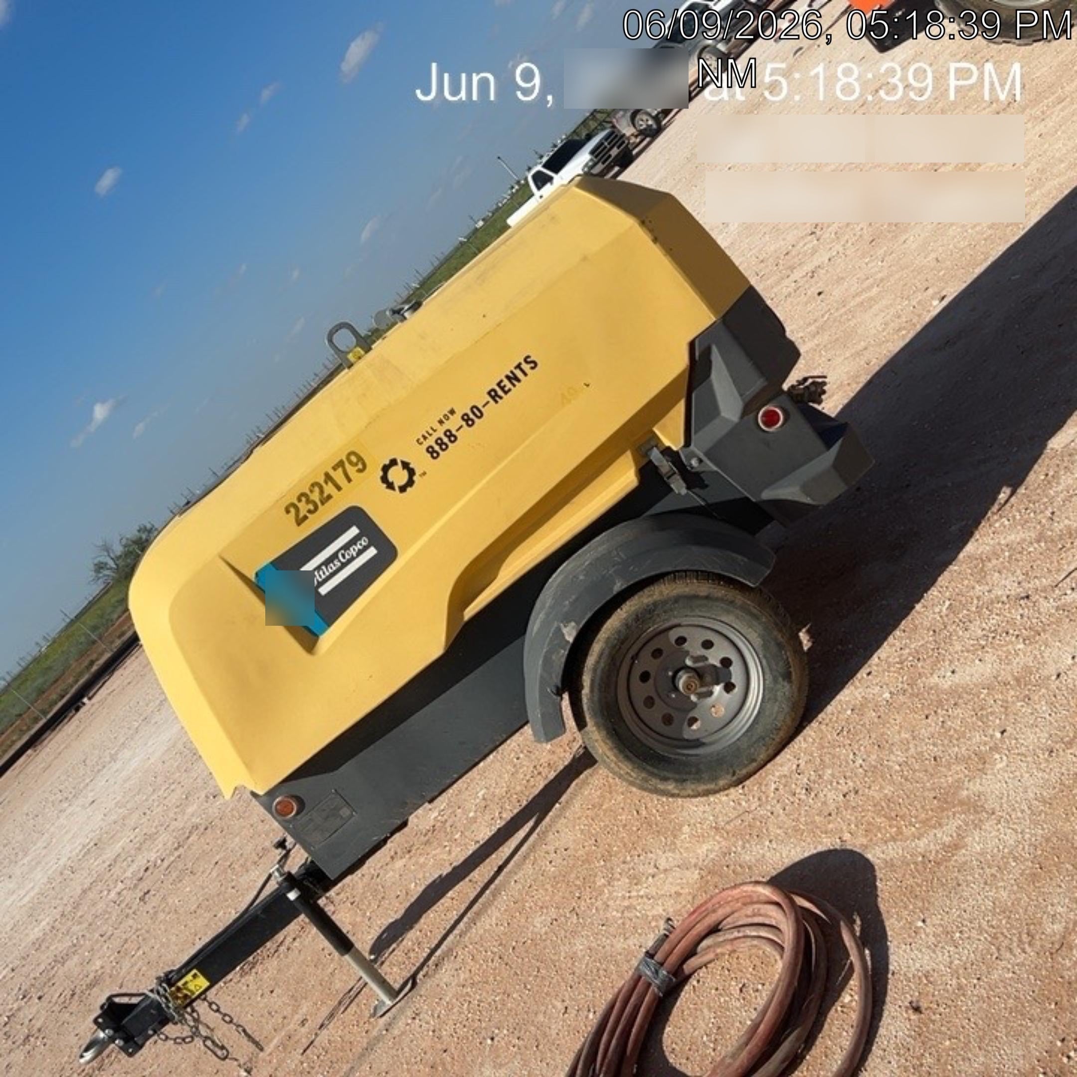 2022 ATLAS COPCO XAS188 CWK