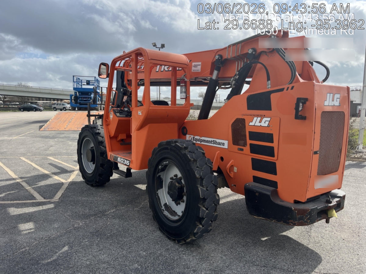 2019 Skytrak 6036 Canopy, Solid Tires, LED Work Lights, Beacon w/72" Carriage, 48" Pallet Forks