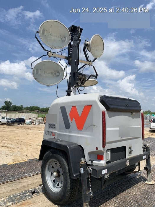 2018 Wacker Neuson LTV6L-MH Wacker Neuson LTV6L Mobile Light Tower w/Fuel Level Sensor Installed