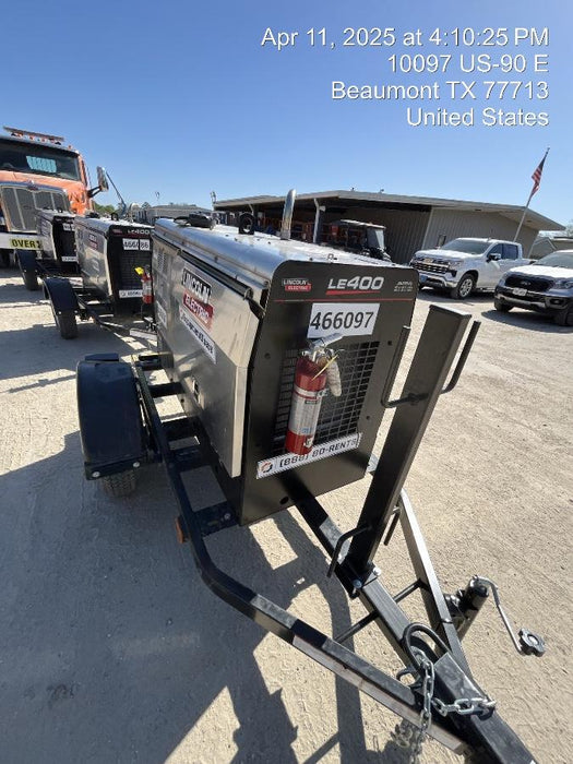 2024 Lincoln Electric LE400 Kubota V1505, Trlr, Cable Rack, Light Kit, ES Decals, T3