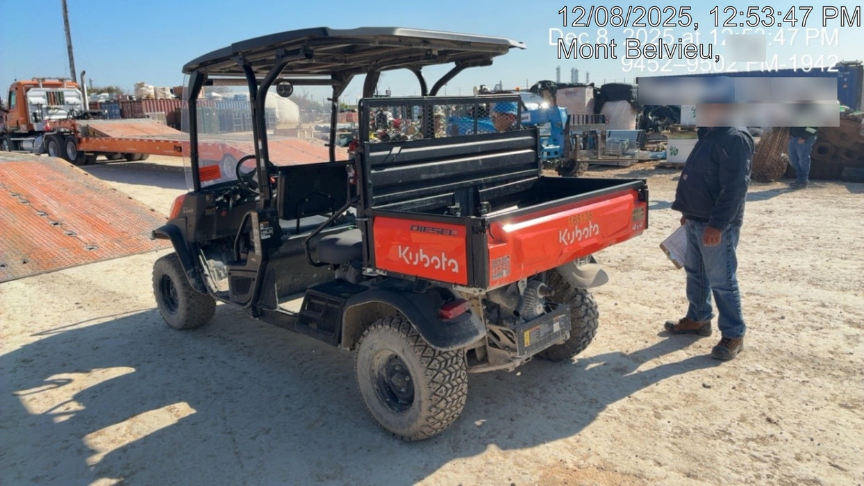 2021 Kubota RTV-X1140W-H Plastic Canopy, Windshield Acrylic Clear, LED Strobe Light, Wire Harness Kit, Back up Alarm