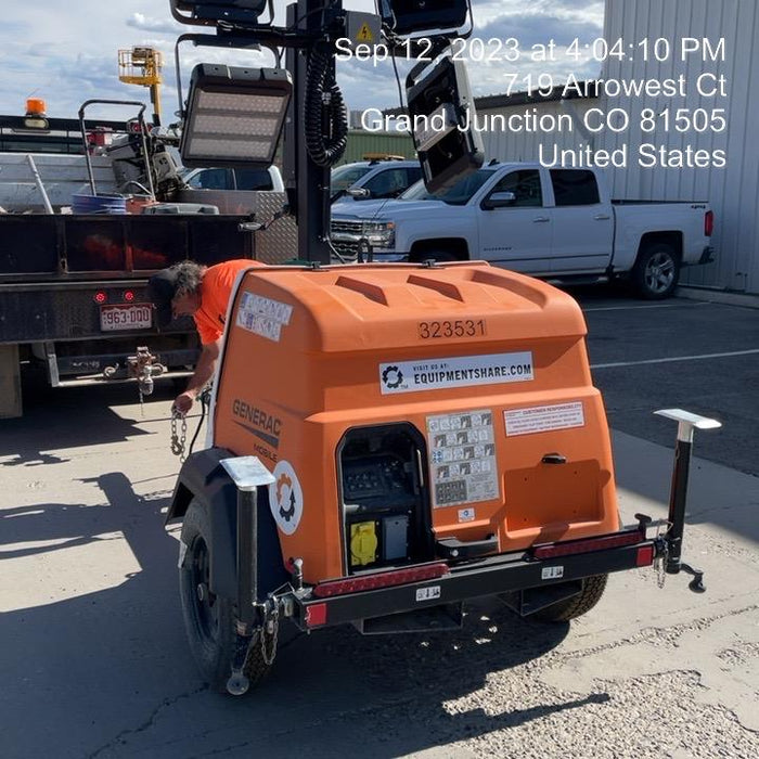 2023 Generac MLT2 Diesel, Flex Switch 120V Input, Powerzone Controller, (4) 320W LED Lights, 4kW Generator, 39.9 Gal Fuel Tank, 2" Ball, T3
