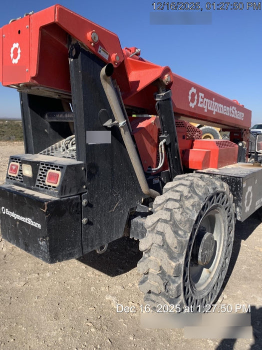 2019 Manitou MTA10055 Canopy, 120 HP, Solid Tires, Work Lights, Lift Hook, Auxiliary Hydraulics 66" Carriage and 60" Forks