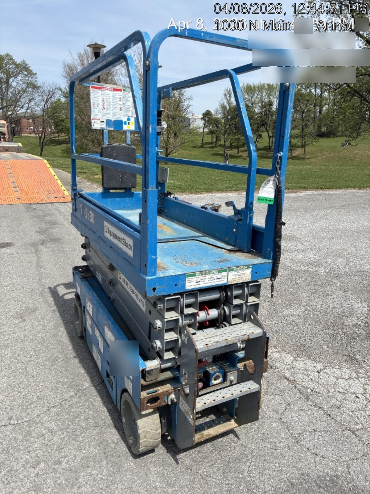 2019 Genie GS-1930 Fixed Rails with Chain Entry